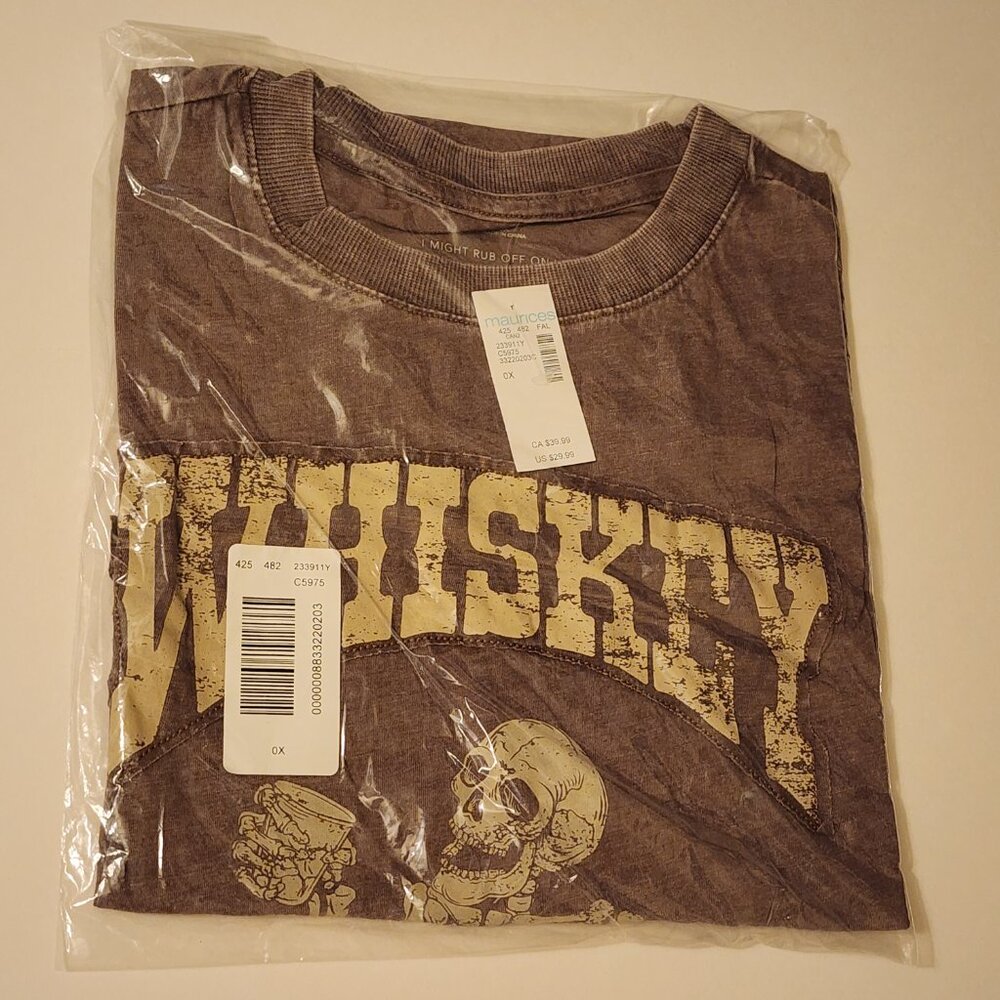 Maurices Whiskey Business Oversized Fit Tee - 0X - Picture 6 of 9